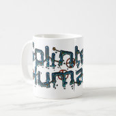 Tasse brisée de logo d'humanité (Devant gauche)