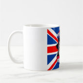 Tasse britannique de bouledogue, avec Union Jack (Gauche)