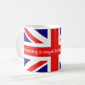 Tasse britannique de drapeau de bébé royal (Devant gauche)