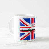 Tasse britannique d'horizon d'oeil de Londres de (Devant gauche)