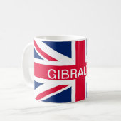 Tasse britannique du Gibraltar de drapeau (Devant gauche)