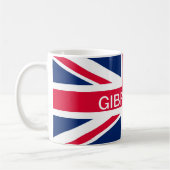 Tasse britannique du Gibraltar de drapeau (Gauche)