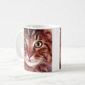 Tasse Brown de chat tigré (Devant gauche)