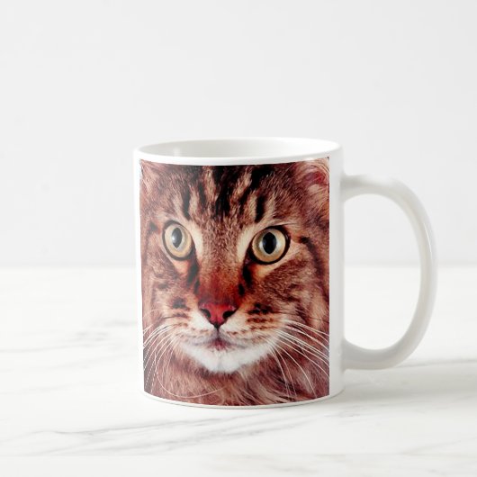 Tasse Brown de chat tigré (Droite)