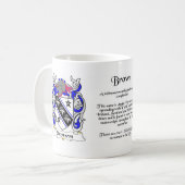 Tasse Brown de crête de famille (Devant gauche)