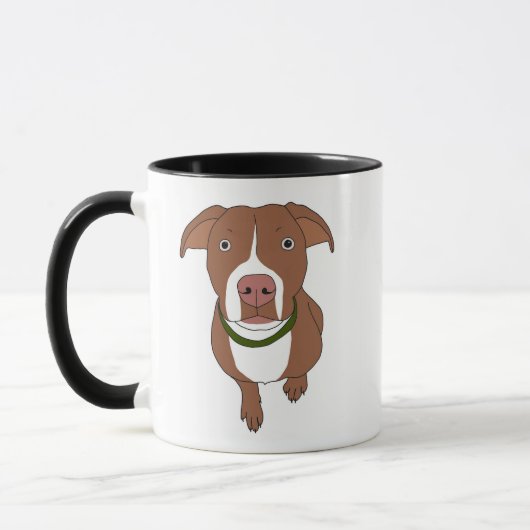 Tasse Brown de pitbull (Gauche)