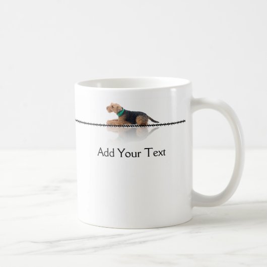 Tasse Brown et noire de gallois Terrier (Droite)