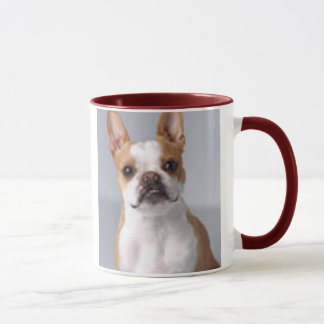 Tasse brun clair de chien de Boston Terrier