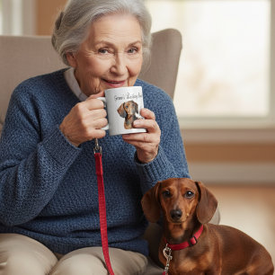   Tasse Brun Marron PERSONNALISER Dachshund Animau