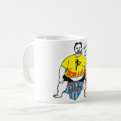 Tasse bue drôle de papa et de fils (Devant gauche)