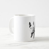 Tasse Bull Terrier – Une détermination émouvante, (Devant gauche)