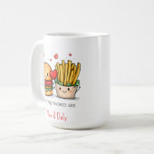 Tasse Burger Mignon « Vous êtes mon côté préféré » (Devant gauche)