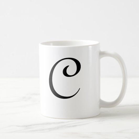 Tasse "C " de monogramme (Droite)