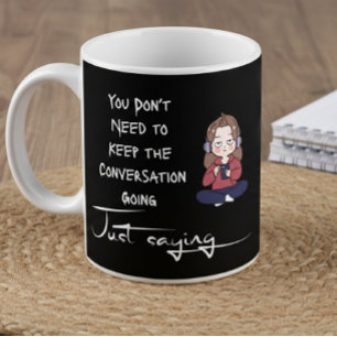Tasse Cadeau Blague Ambiance Décontractée Introver