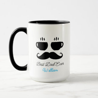 Tasse Cadeau Papa Moustache & Macchiato