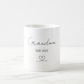 Tasse Cadeau Personnalisée Grand-Mère Année de Déb (Centre)