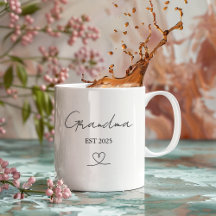 Tasse Cadeau Personnalisée Grand-Mère Année de Déb