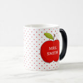 Tasse Cadeau pour Enseignant Pomme | Enseignant Mi (Devant droit)