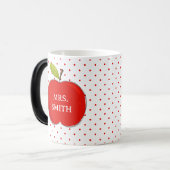 Tasse Cadeau pour Enseignant Pomme | Enseignant Mi (Devant gauche)