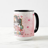 Tasse Cadeau Professeur Chat Mignon (Devant droit)