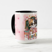 Tasse Cadeau Professeur Chat Mignon (Devant gauche)