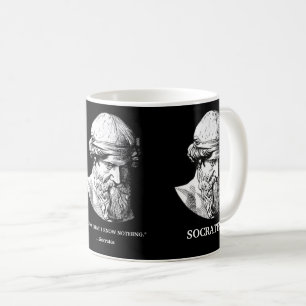 Tasse Cadeau Socrate "Ne Rien Savoir"