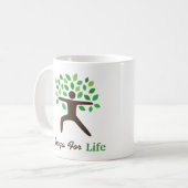 Tasse Cadeaux Yoga Pose de Guerrier (Devant gauche)