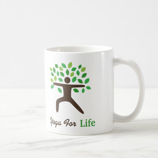 Tasse Cadeaux Yoga Pose de Guerrier (Droite)
