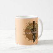 Tasse Caducée podologue (Devant droit)