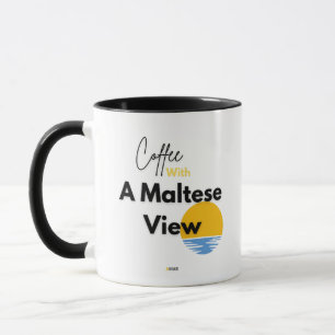 Tasse Café avec vue maltaise AMAR Prints