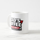 Tasse 'Café de Papa Ne Touchez Pas' (Devant gauche)