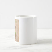 Tasse Café en Grains & Feuilles Vertes (Centre)