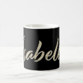 Tasse café Isabelle or blanc écriture (Centre)