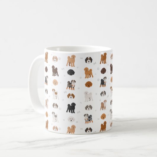Tasse Café mélange de chien Cockapoo (Devant gauche)