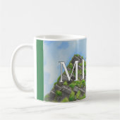 Tasse Café Milan vert forêt Skyline Moderne  (Gauche)