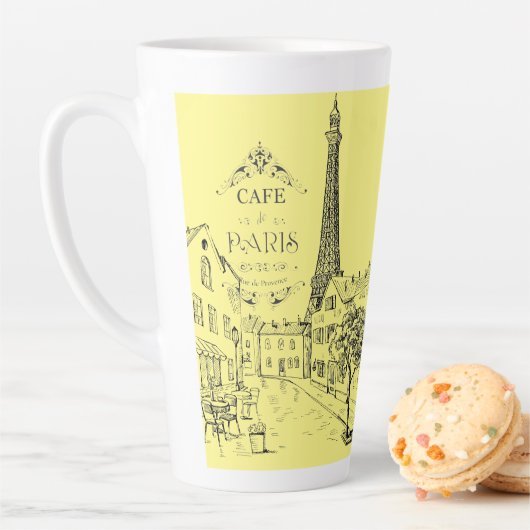 Tasse Café Paris Latte (En situation)