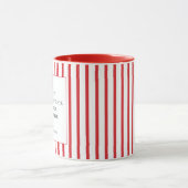 Tasse Café Ruban Rayure Rouge (Centre)