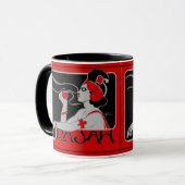 Tasse Café Vintage Rajah 2 (Devant gauche)