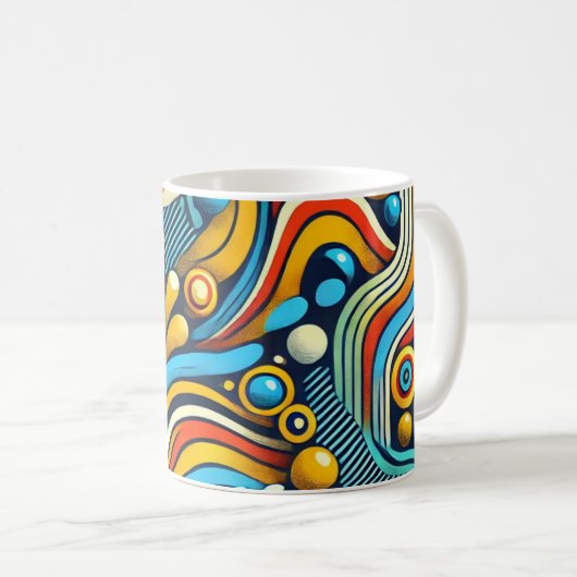 Tasse café Wax africain (Devant droit)