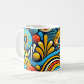 Tasse café Wax africain (Devant gauche)