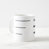 Tasse Caffeine Meter – Niveaux de café pour chaque (Devant gauche)