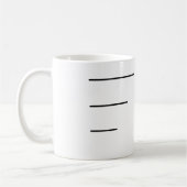 Tasse Caffeine Meter – Niveaux de café pour chaque (Gauche)