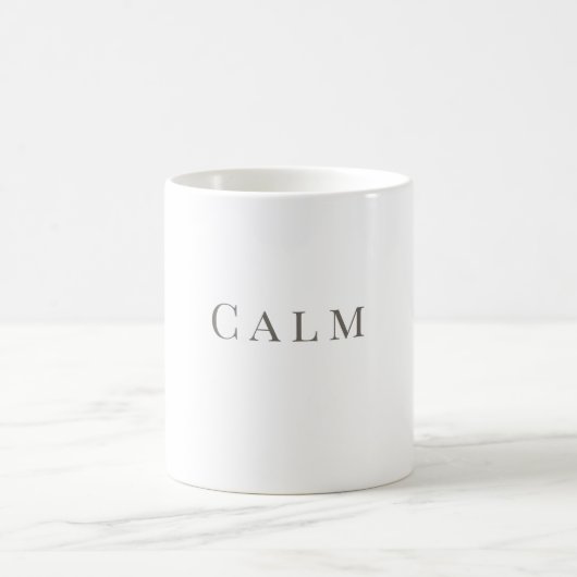 Tasse Calme – Conception de typographie minimale (Centre)