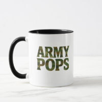 Tasse camouflage "ARMY POPS" | Grand-père papa mil