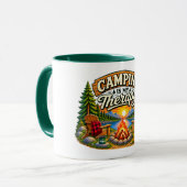 Tasse Camping est ma thérapie (Devant gauche)