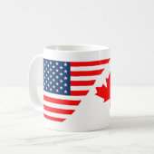 Tasse Canada-États-Unis (Devant gauche)