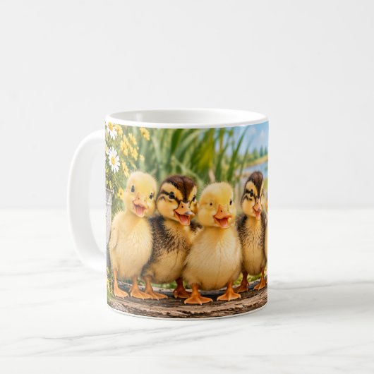 Tasse Canard Équipe Drôle de Canetons (Devant gauche)