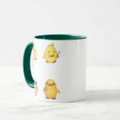 Tasse Canard Tenant un Couteau pour Fans de Memes (Devant gauche)