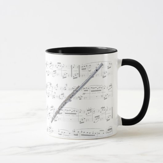 Tasse - cannelure avec la musique de feuille (Droite)