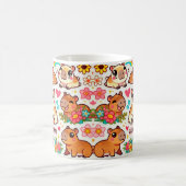 Tasse Capybara Bloom – Vibes Mignonnes (Centre)